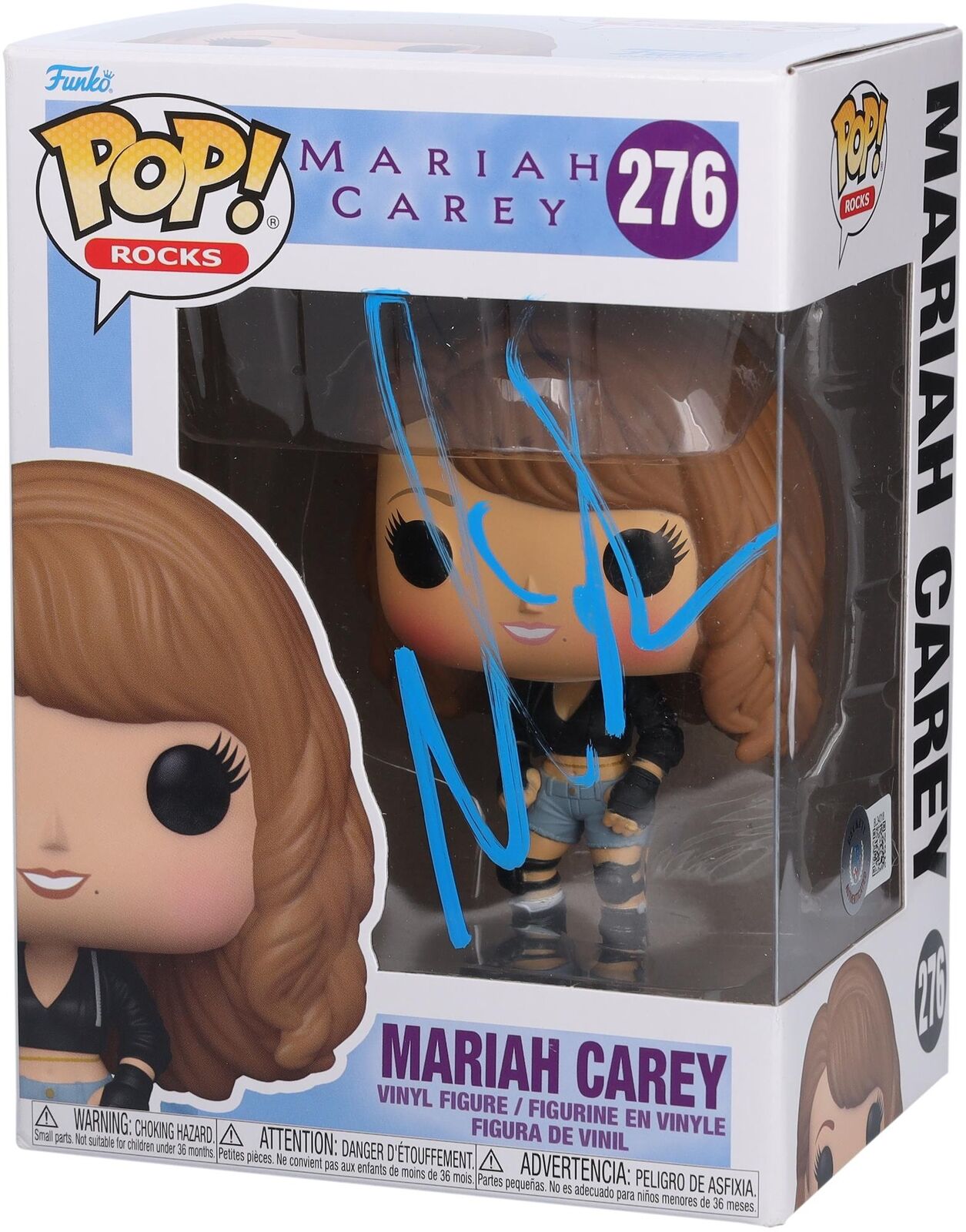 Mariah Carey Autographed #276 Funko Pop Signed in Blue Paint BAS
