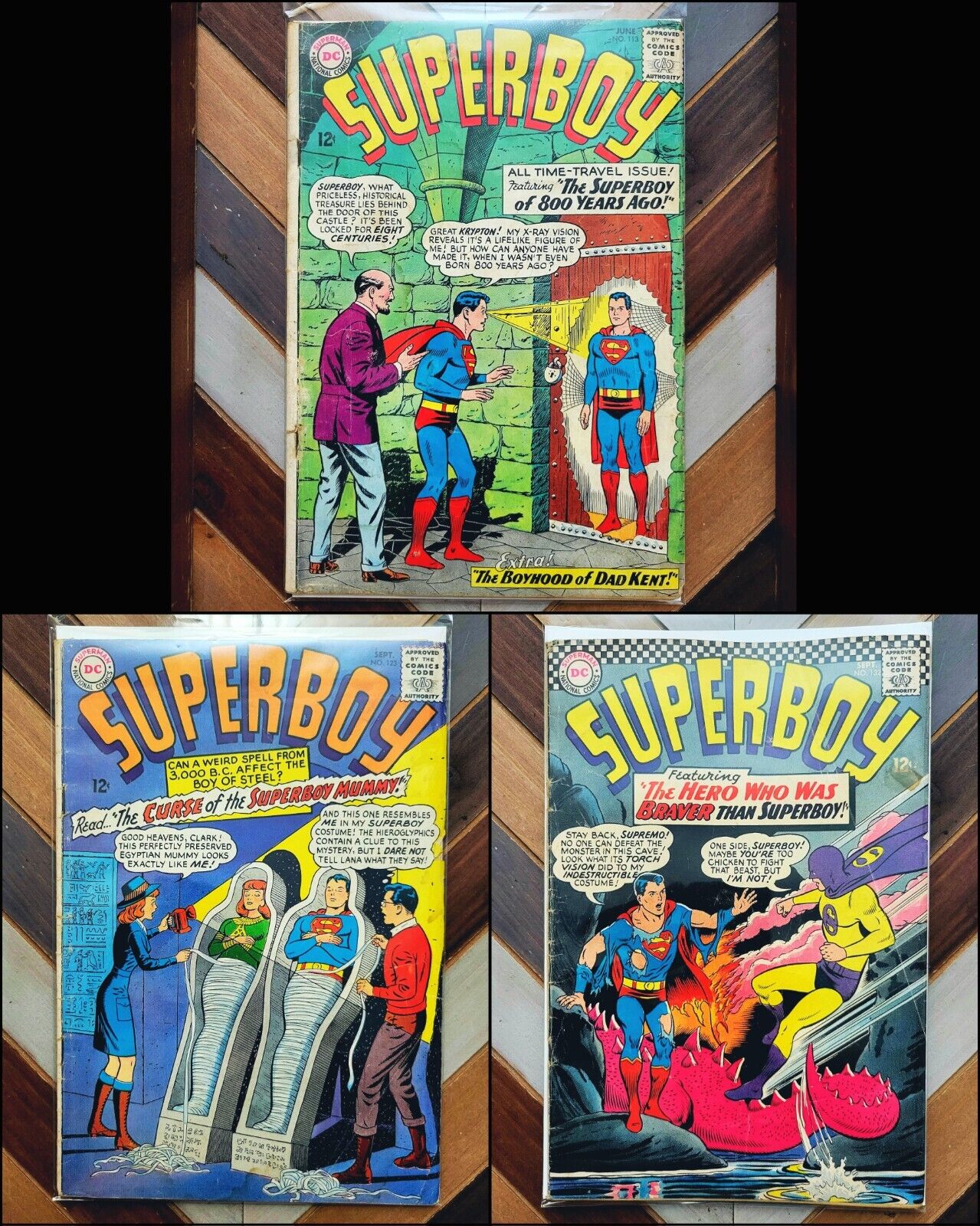 SUPERBOY #113 123 132 (DC 1964-66) Silver Age Covers By Curt Swan & George Klein