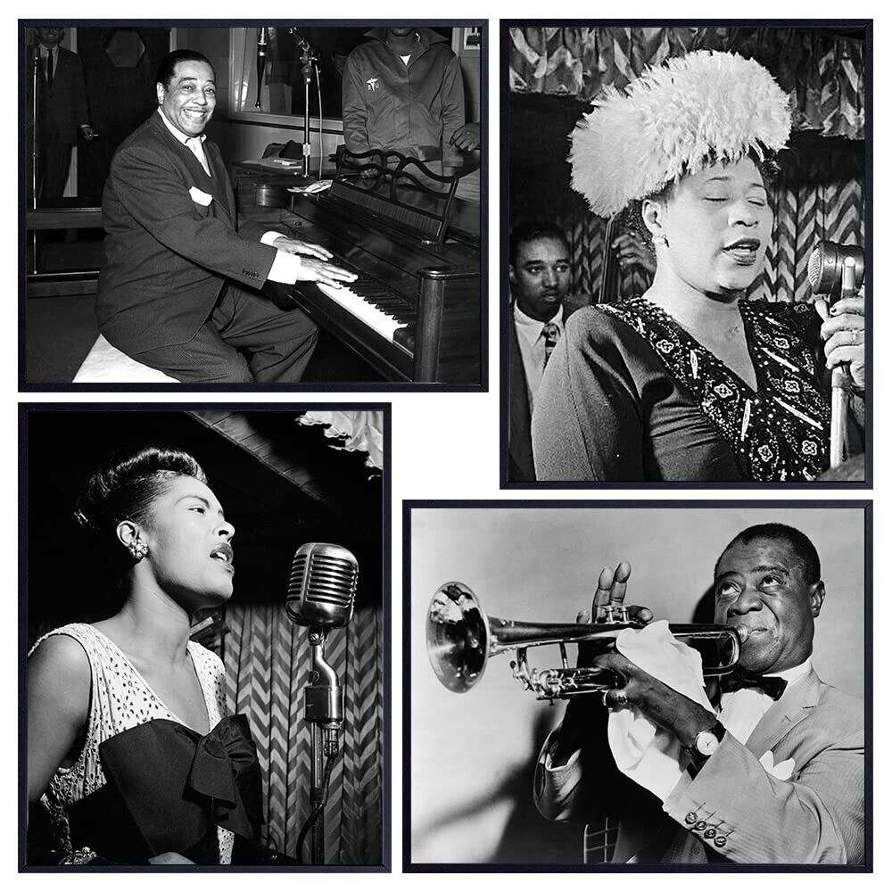African American Musicians Vintage Photo Set  4 x 8\