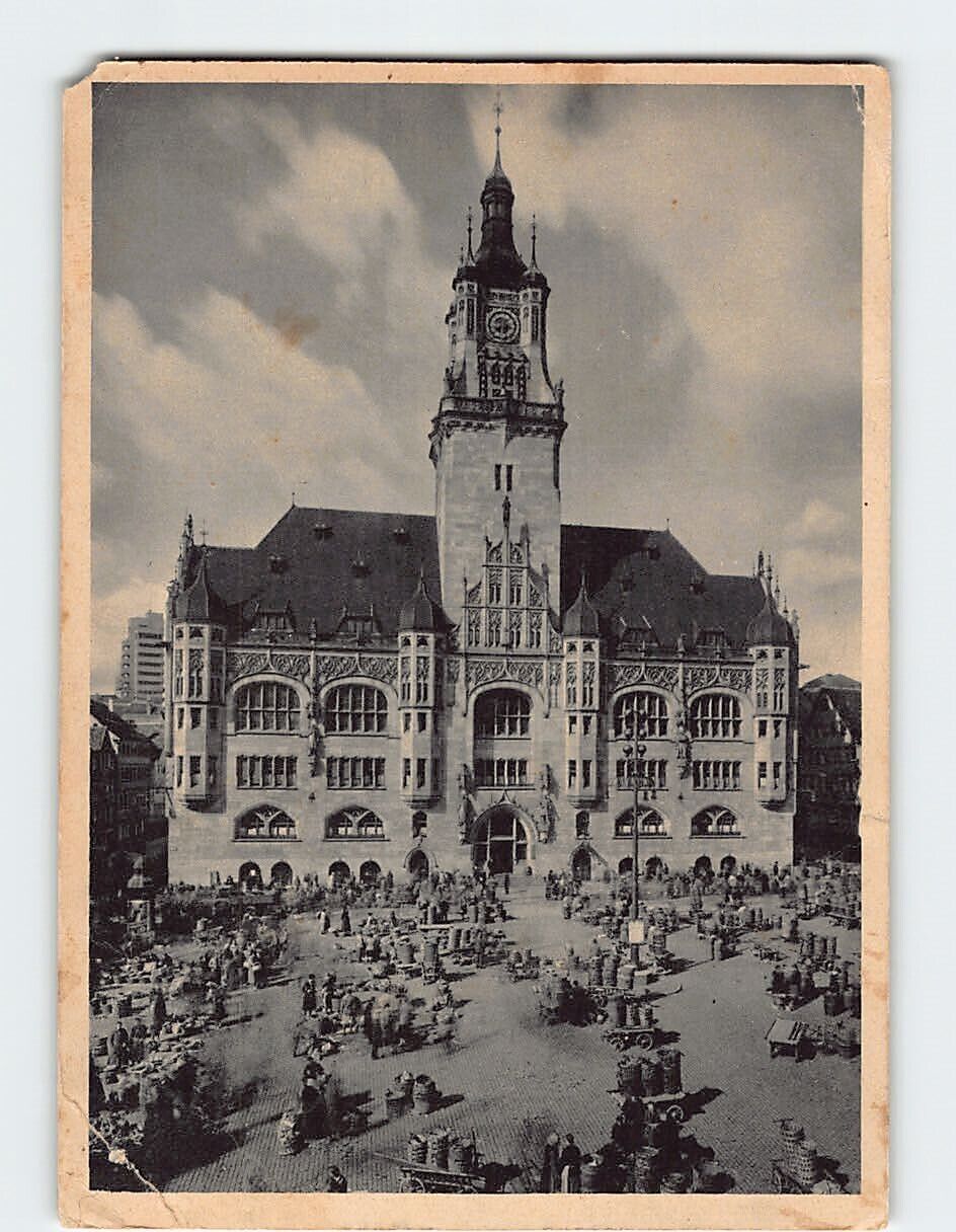 Postcard Rathaus, Stuttgart, Germany