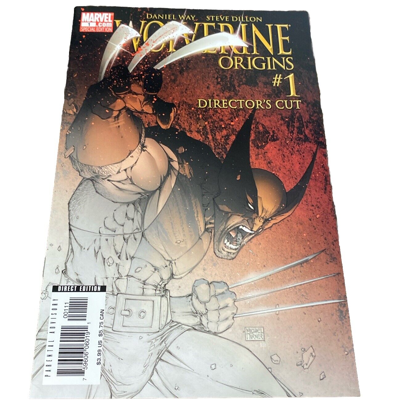 WOLVERINE Origins #1 Director's Cut Variant cover D (2006 Marvel) Michael Turner