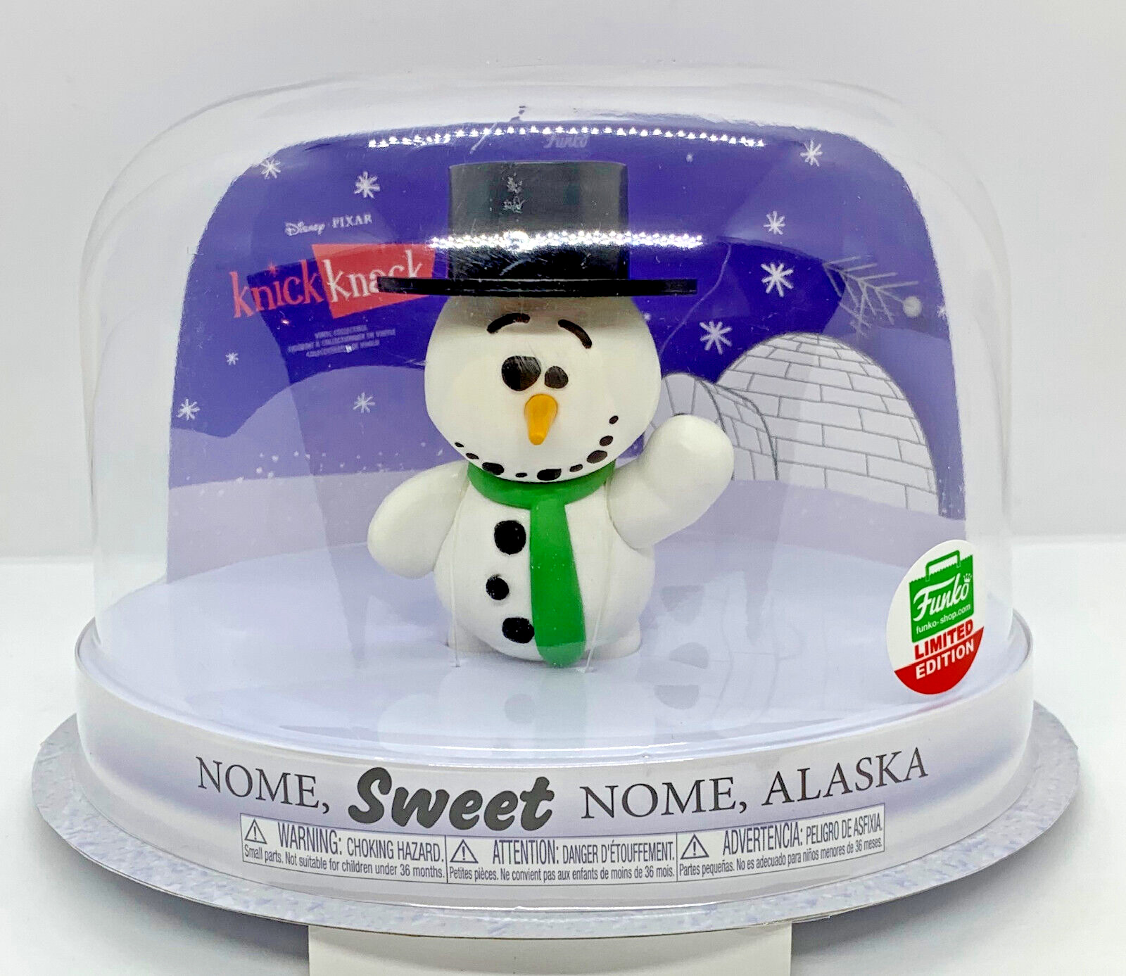 Nome, Sweet Nome,Alaska Knick Knack Snowman Funko Excl 2018 Disney Pixar Vaulted
