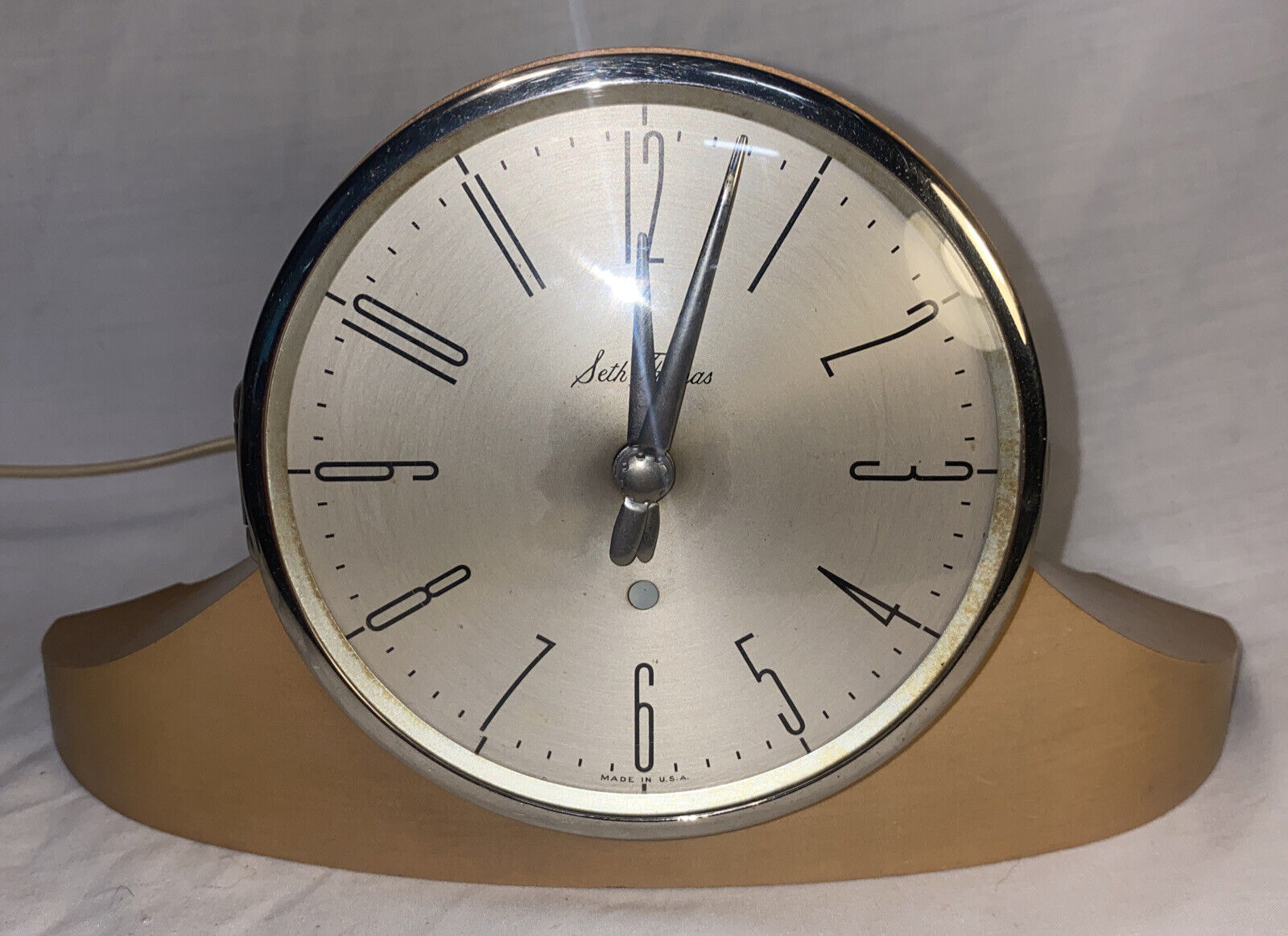 Rare 1950\'s Seth Thomas Mantle Clock Dynaire Excellent Condition