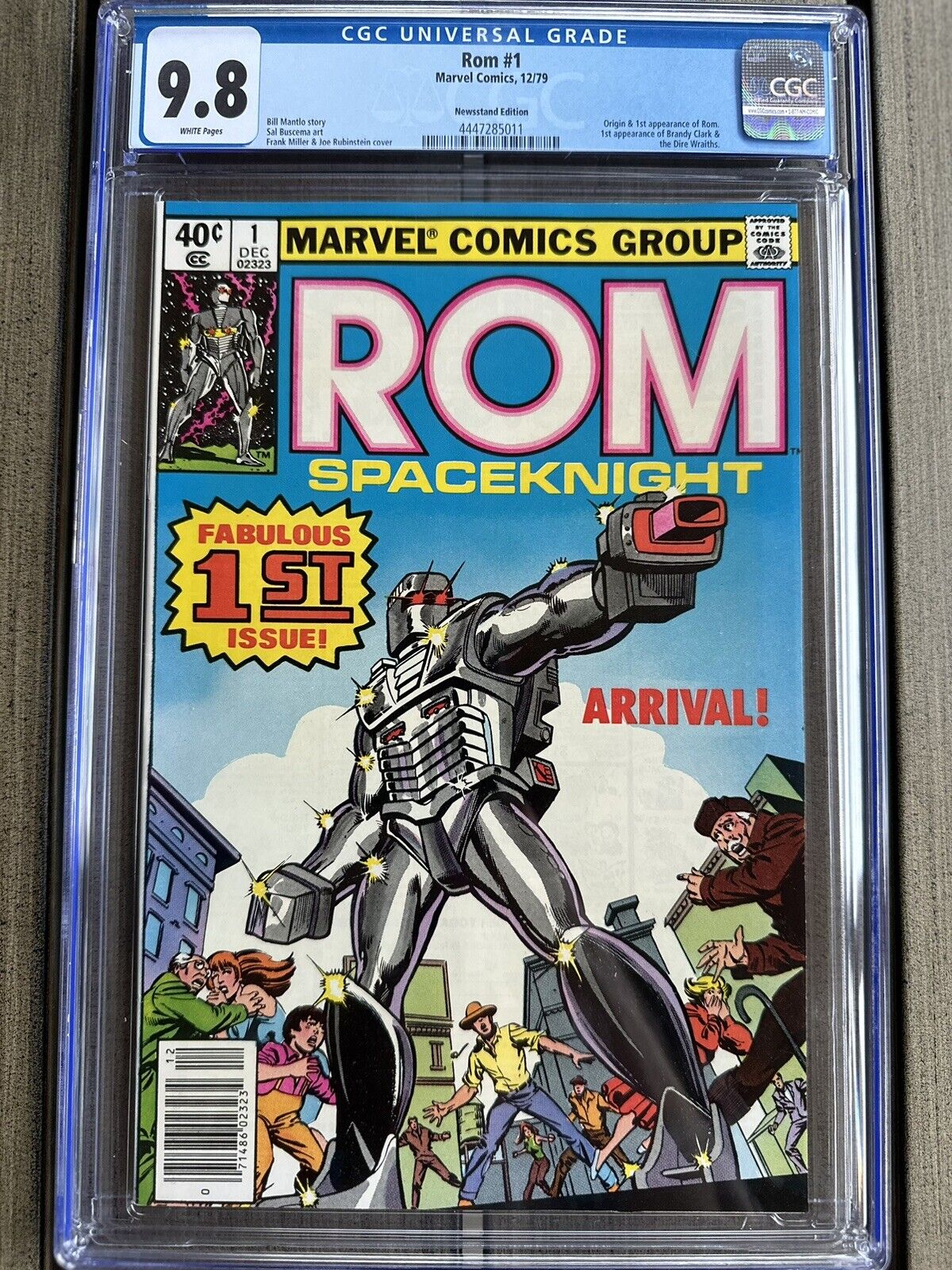 ROM Spaceknight #1 CGC 9.8 Newsstand Edition 🔑White Pages 🔥 Marvel 12/1979
