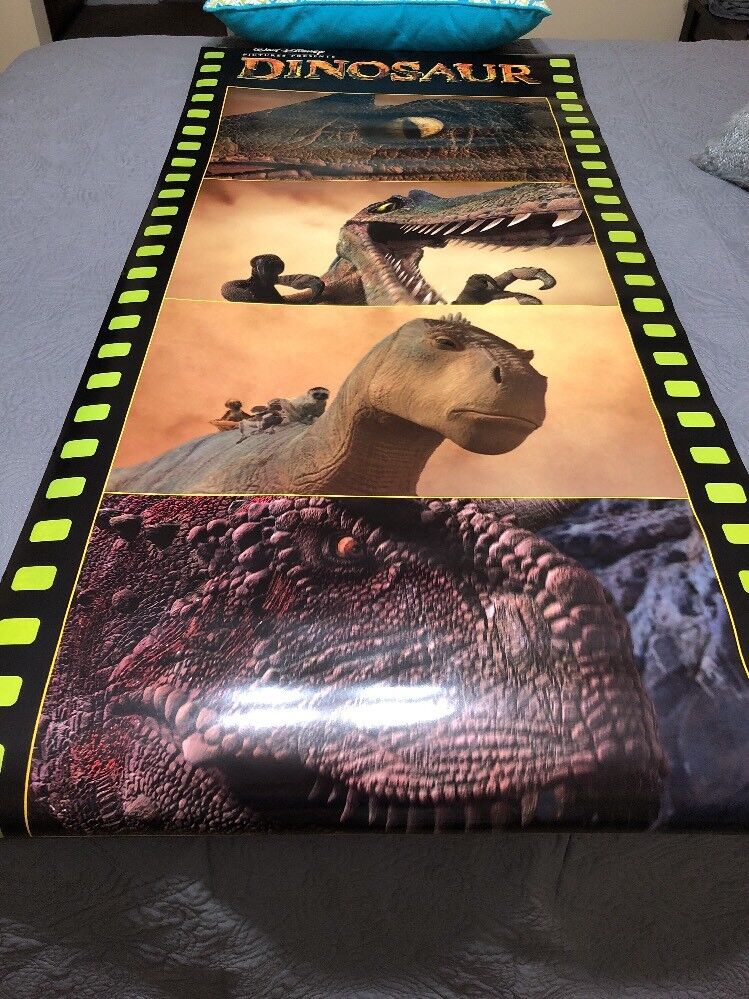 HTF WALT DISNEY'S Movie DINOSAUR  Double Sided Poster Huge 25x55
