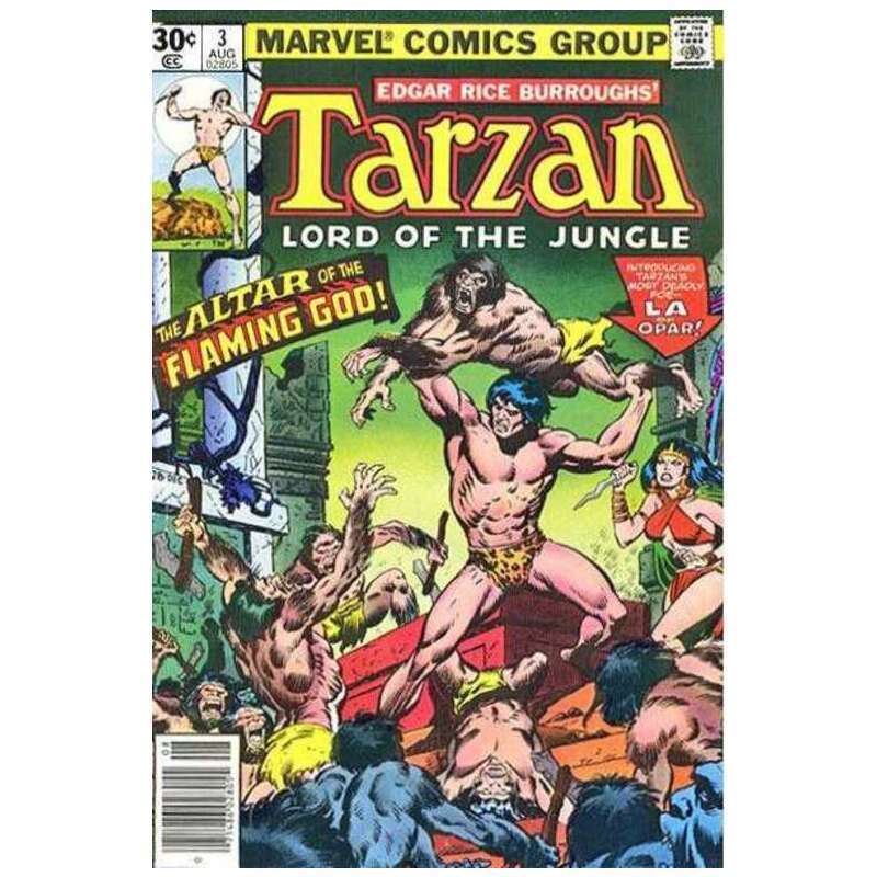 Tarzan #3  - 1977 series Marvel comics Fine Full description below [f^