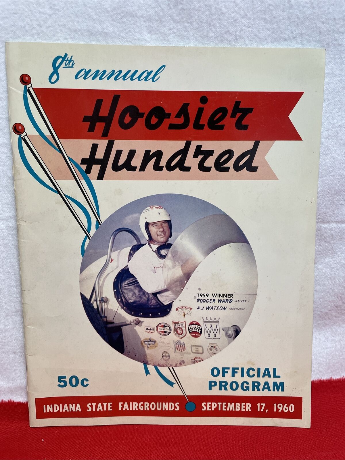 1960 8th Annual Hoosier Hundred At Indiana State Fairgrounds USAC  Program