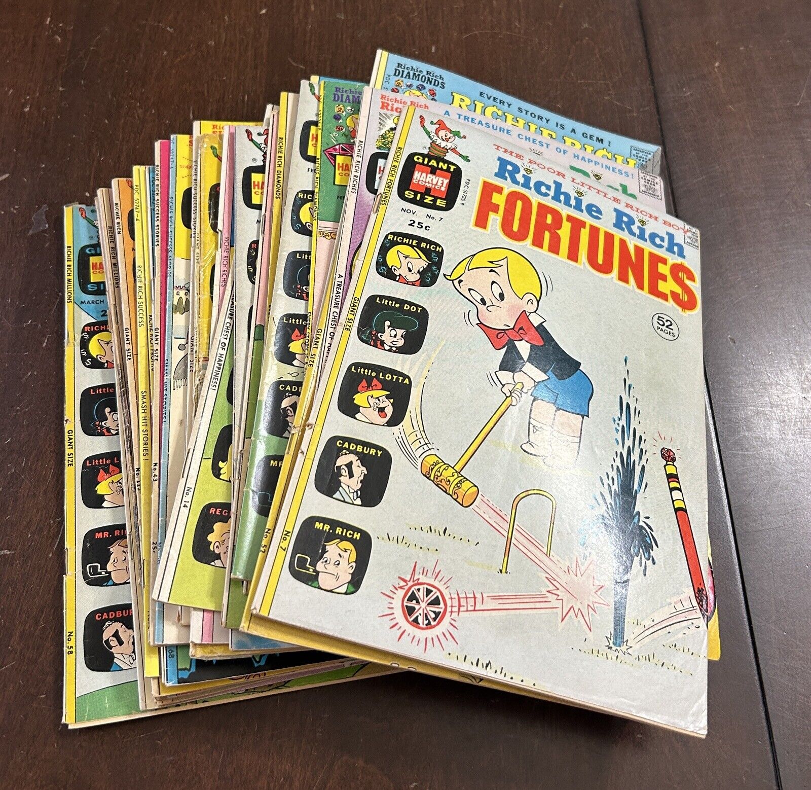 Lot of 26 Richie Rich Comic Books 1970s Various Titles Low to Mid Grade