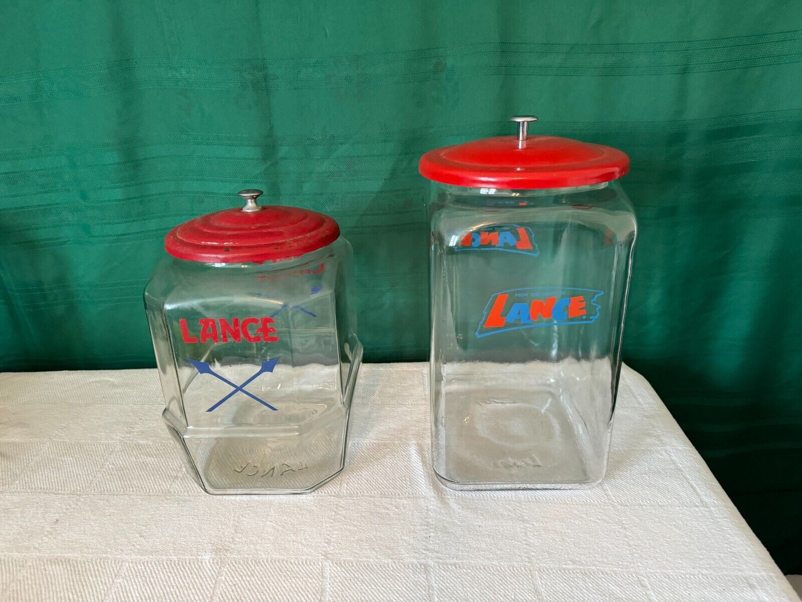 Vintage Lance Cracker Jar Set 