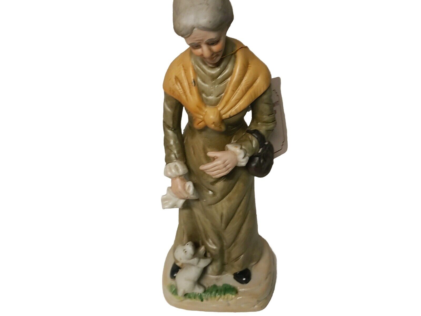 Graisa Mont Limited Figurine Old Woman With Dog and Holding Purse Made In Taiwan