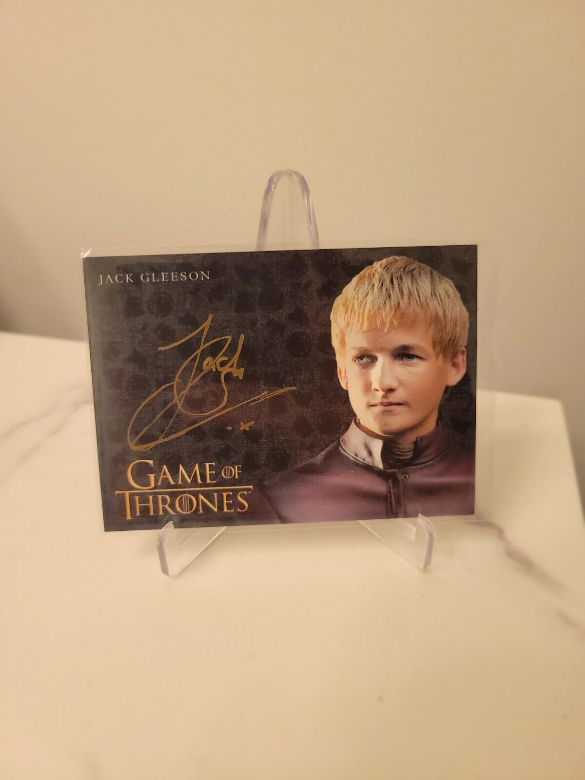 2016 Game Of Thrones Inflexions JACK GLEESON Joffrey Gold Ink Auto Autograph SSP