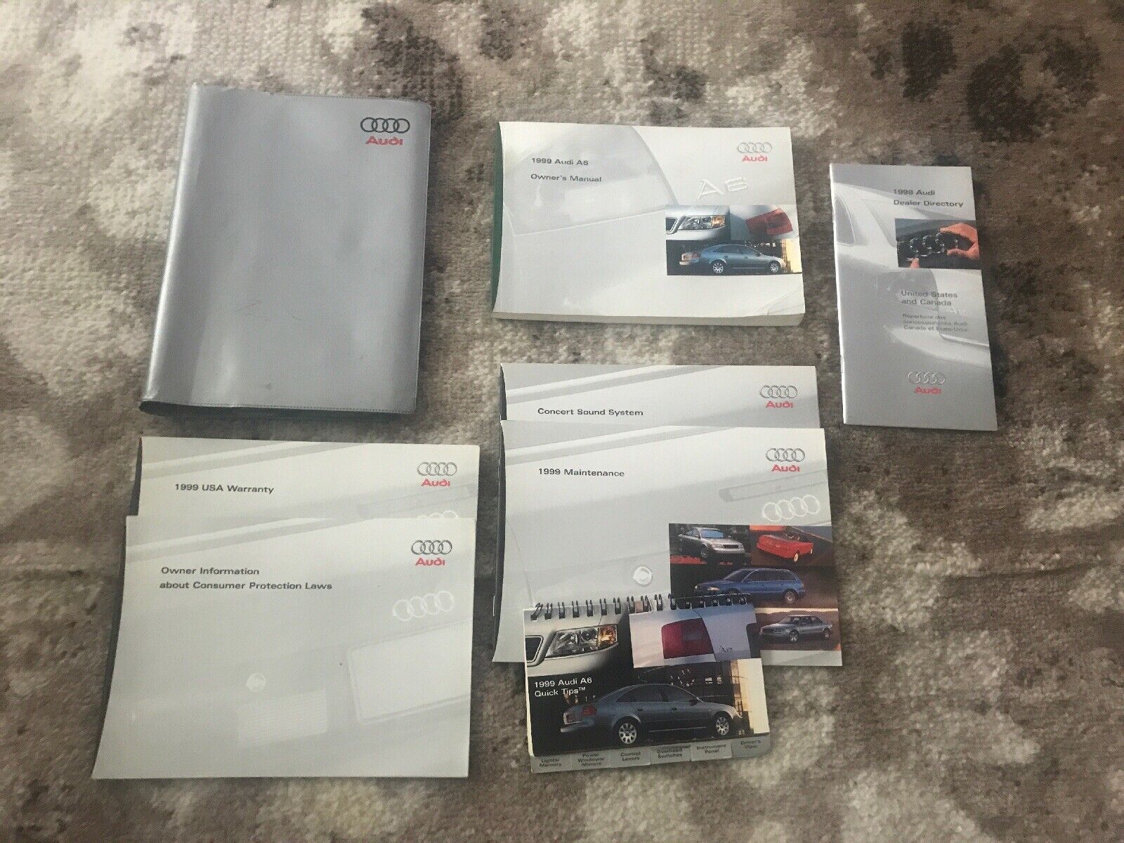 1999 Audi A6 Owners Manual With Case OEM 