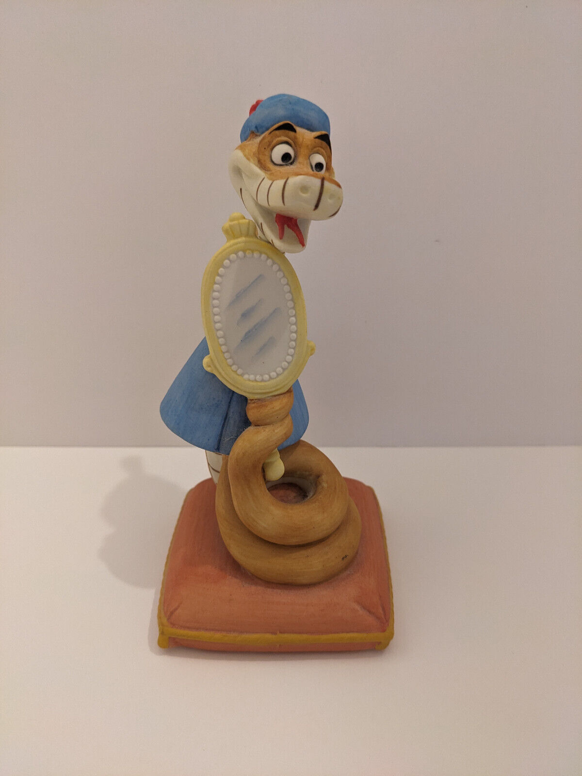Vintage Walt Disney Bisque ROBIN HOOD\'S SIR HISS Snake Figurine Japan 1970s RARE
