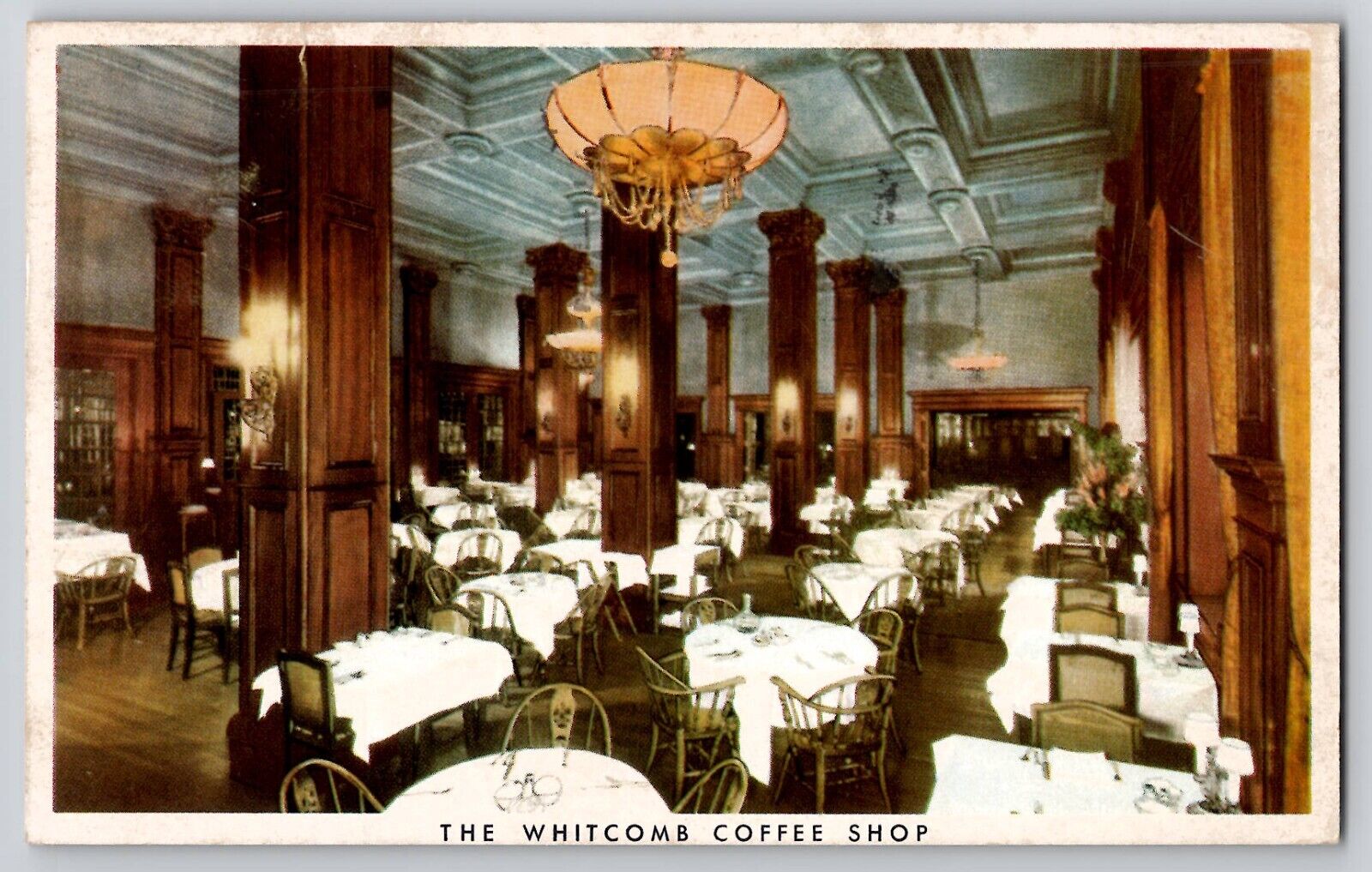 Hotel Whitcomb Coffee Shop WB Postcard 1940 Golden Gate Exposition Postmark