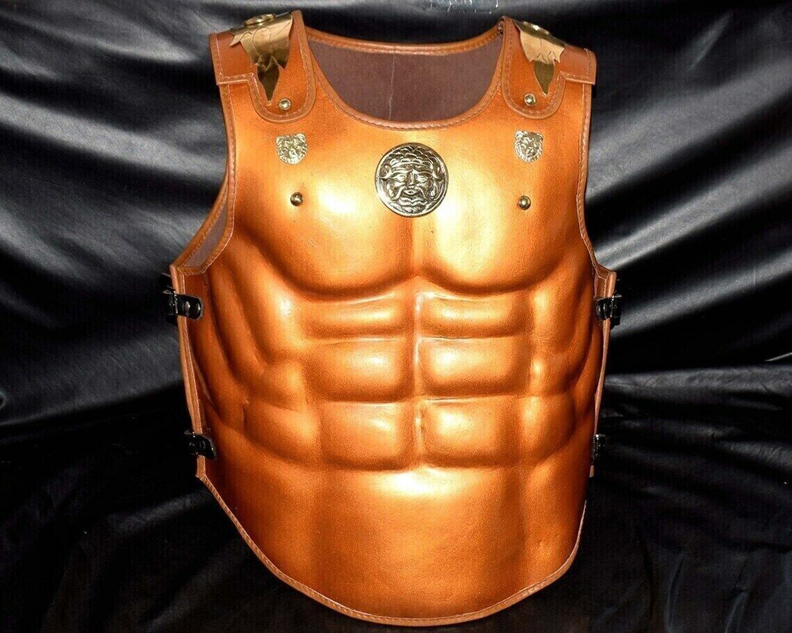 Greek Leather Muscle Cuirass Medieval Muscle Breastplate Roman Leather Armor
