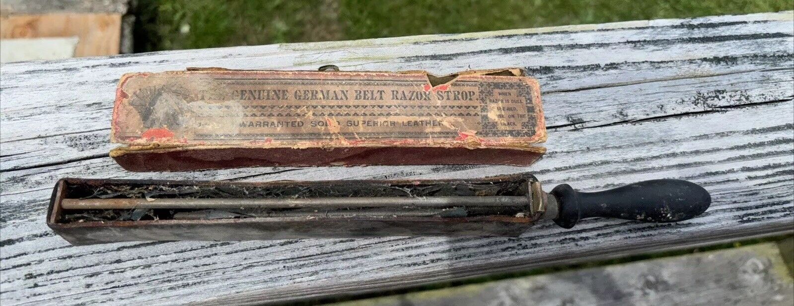 Antique The Genuine German Belt Razor Strop