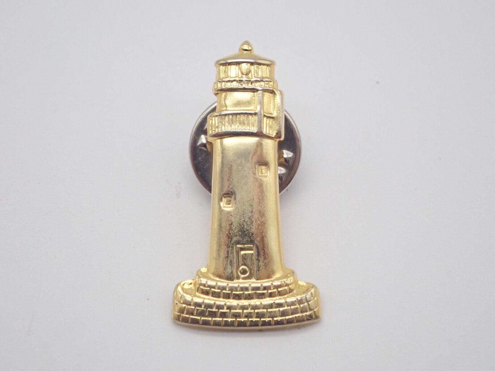 Lighthouse Gold Tone Vintage Lapel Pin