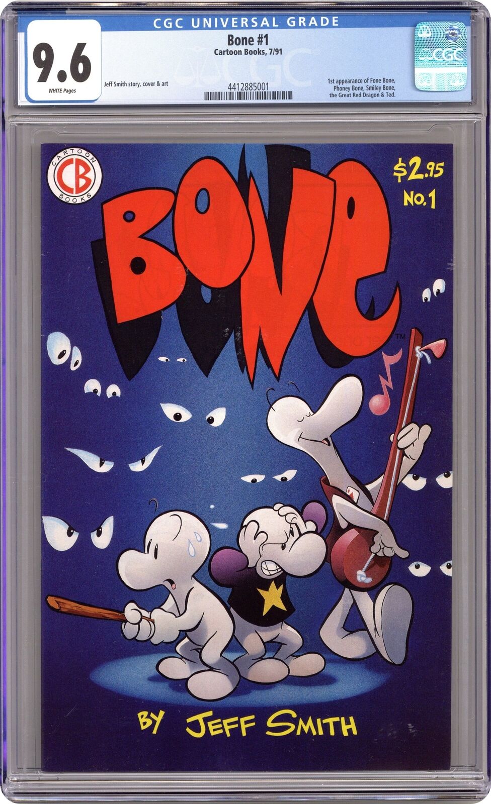 Bone #1 CGC 9.6 1991 1st Printing 4412885001