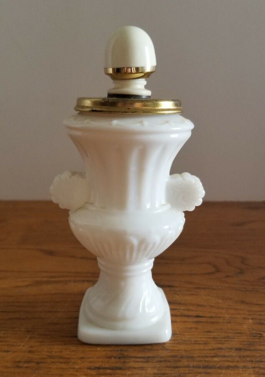 Vintage AVON Milk Glass Greek Vase Urn 