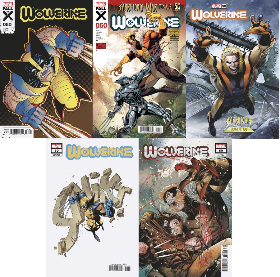 WOLVERINE #50 (FIVE COVER SET) - NOW SHIPPING