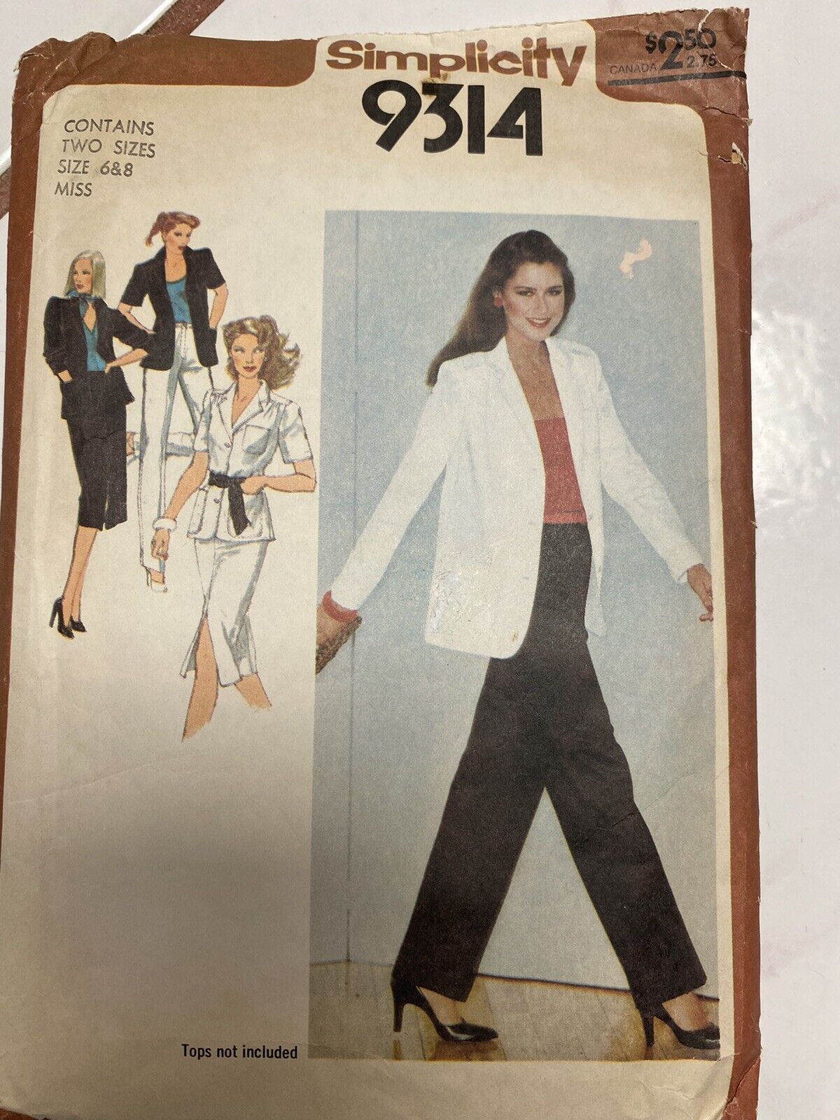 1979 Simplicity Sewing Pattern 9314 Sizes 6 & 8 Cut & Complete 