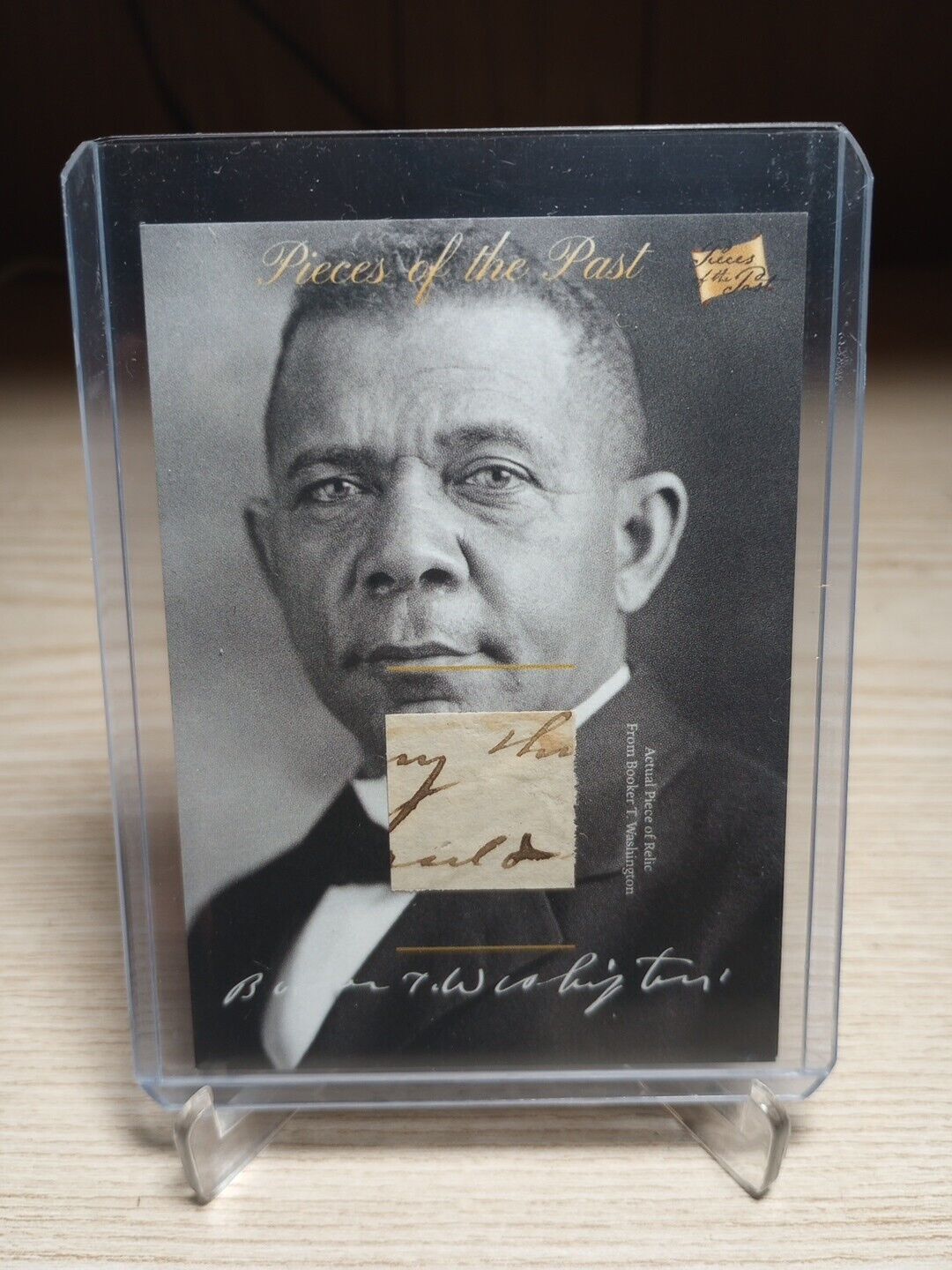 2018 Pieces Of The Past Booker T. Washington Handwriting Relic Card PR-BW27