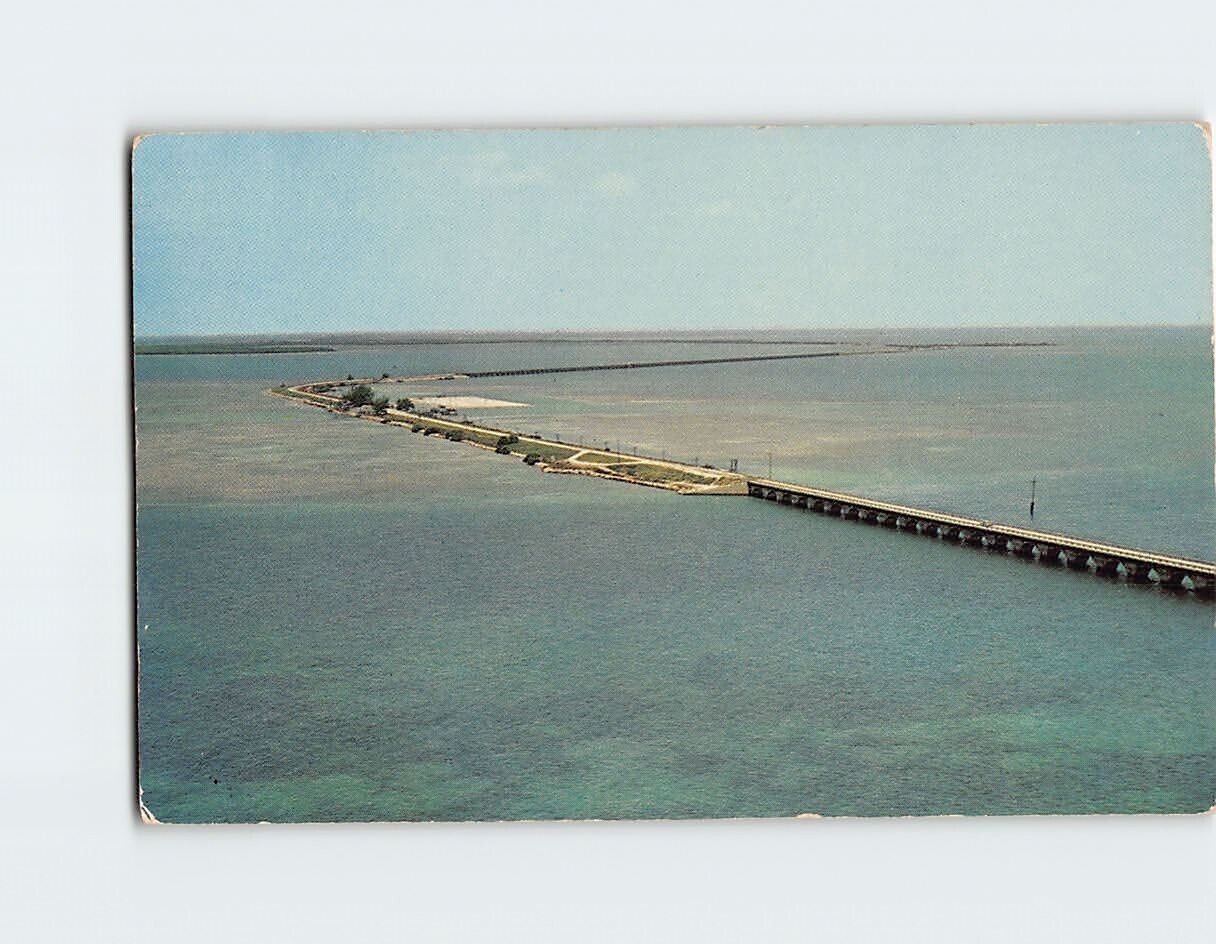 Postcard Highway that goes to Sea Overseas Highway Florida