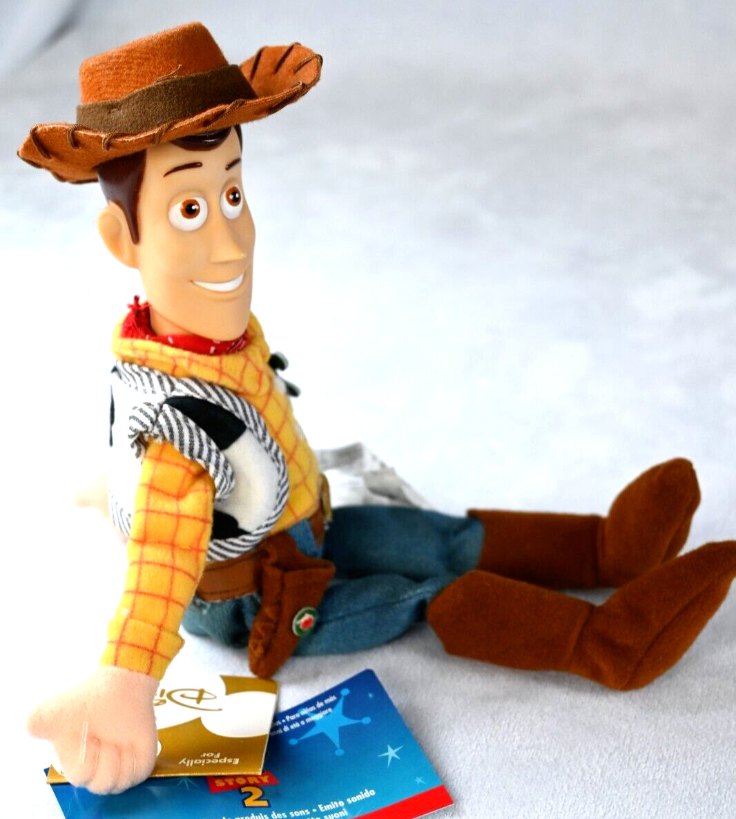WOODY The Cowboy Toy Story 2 Disney Exclusive Bean Bag Plush VTG