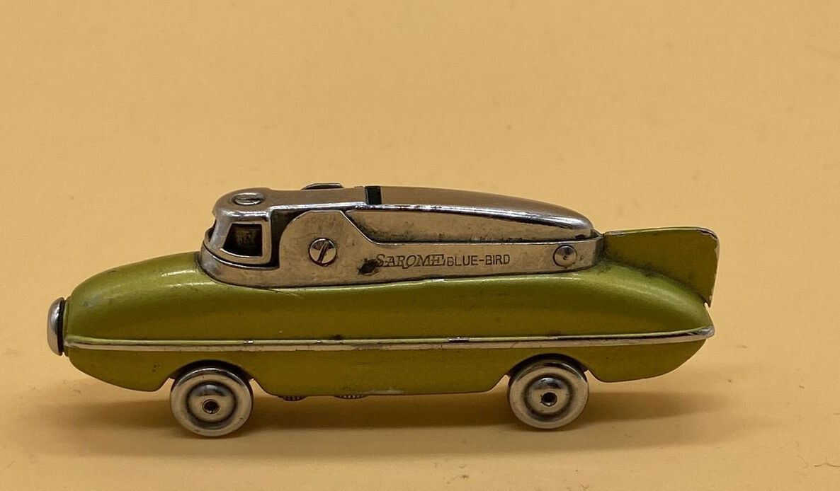 *RARE* Collectible Vintage 1960\'s Olive Green Sarome Blue-Bird Car Lighter