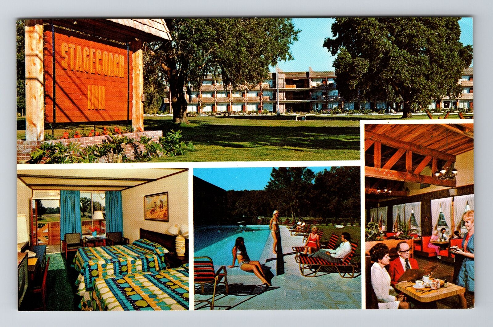 Kissimmee FL-Florida, Stagecoach Inn, Vintage Postcard