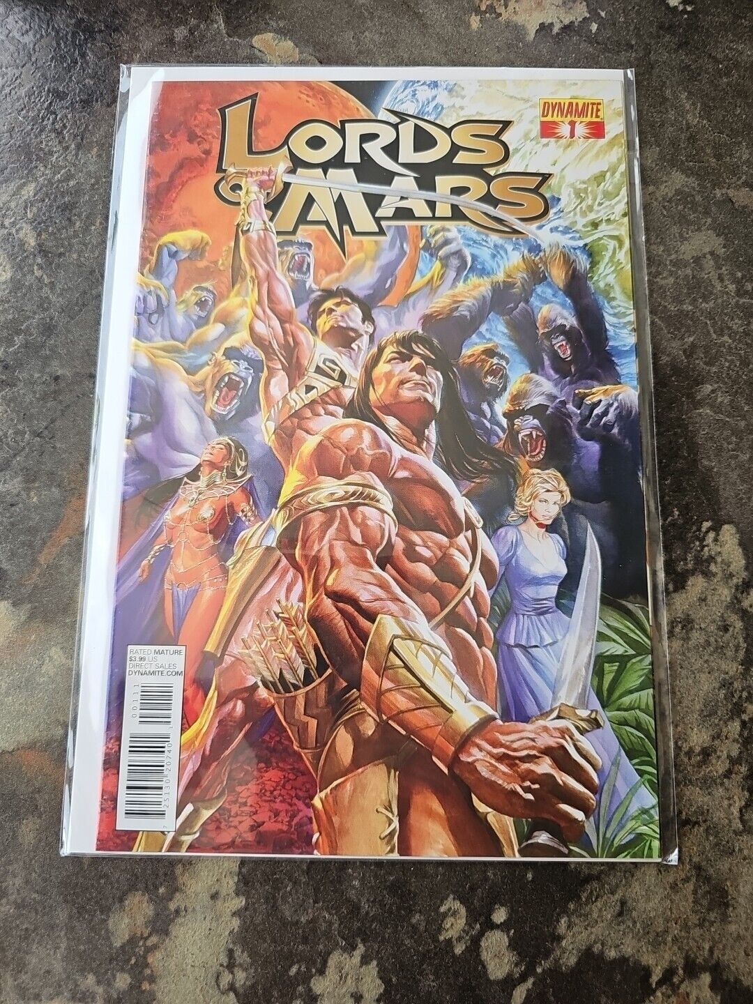 LORDS OF MARS #1 FIRST PRINTING 2013 DYNAMITE RATED MATURE COMIC BOOK