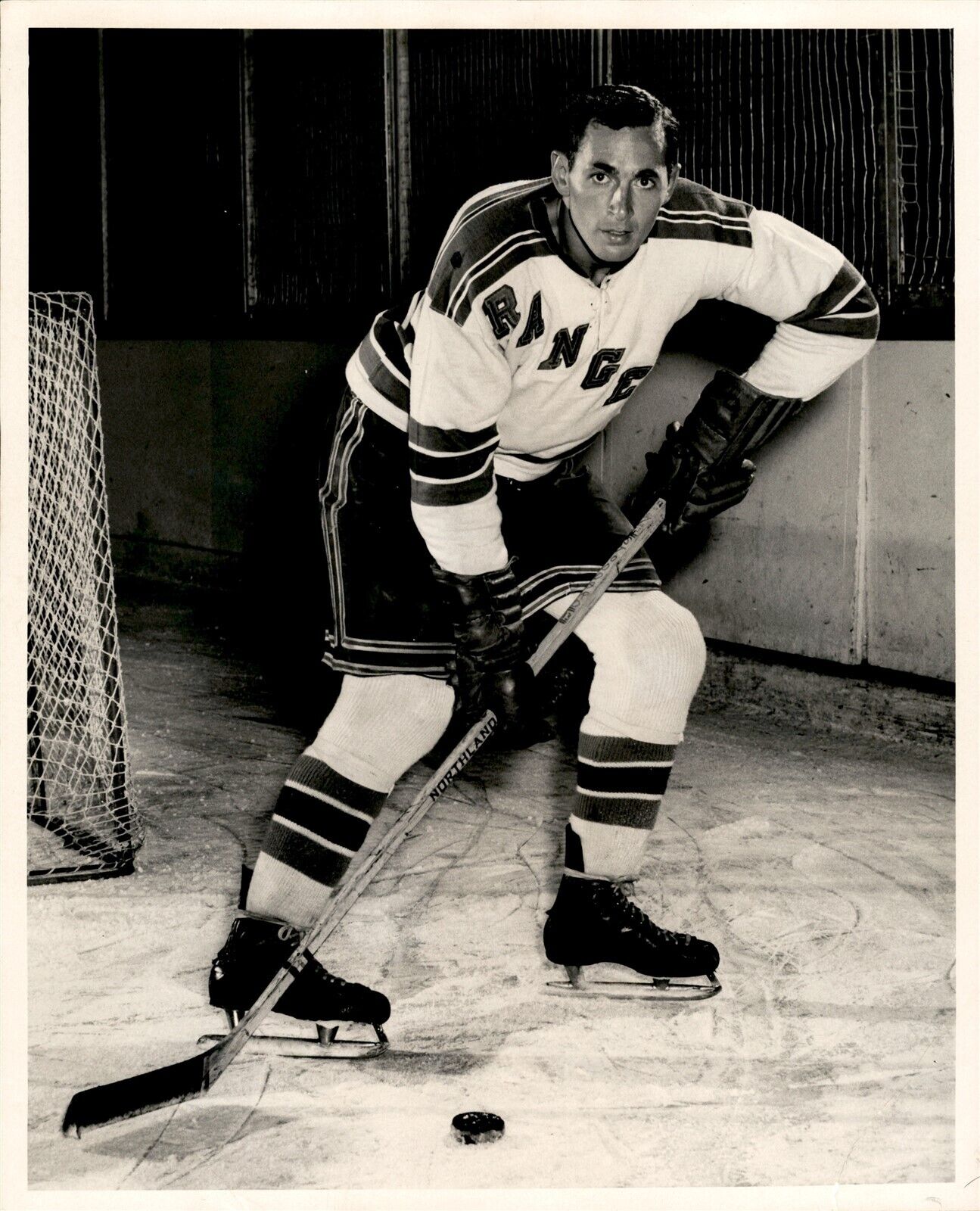 PF2 Original Photo JACK STODDARD 1950s NEW YORK RANGERS NHL HOCKEY RIGHT WING