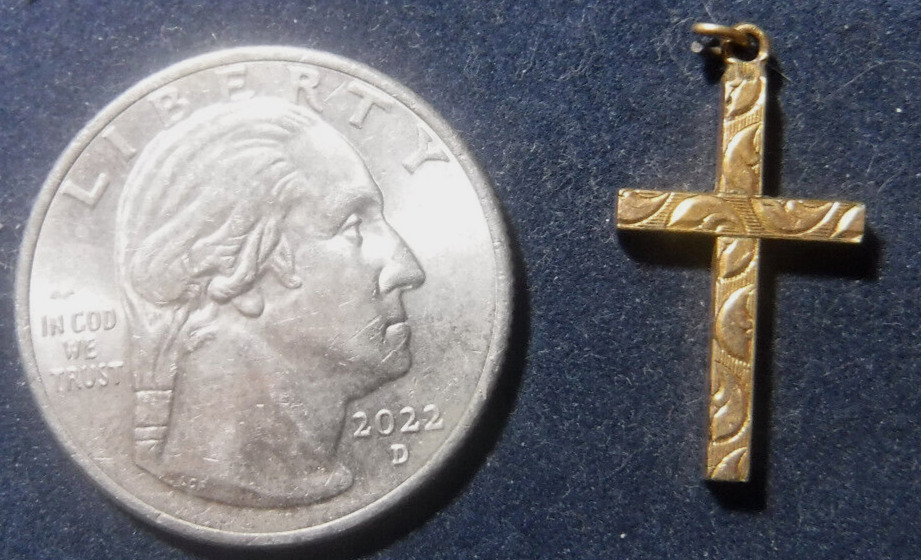 Vintage 12K Gold Filled Petite Cross