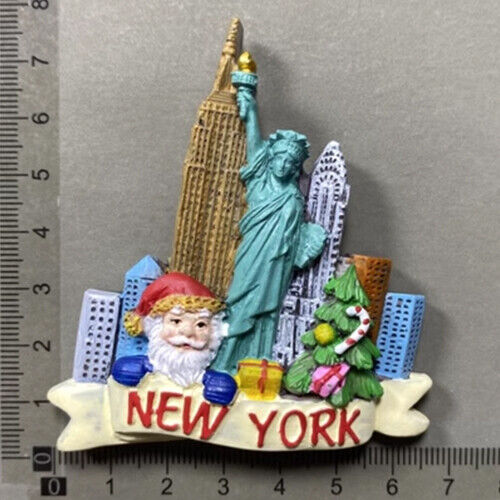 NEW YORK America Tourism Travel Souvenir Trip 3D Resin Refrigerator Magnet K1