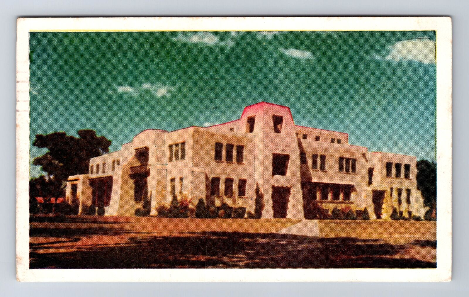 Carlsbad NM-New Mexico, Eddy County Courthouse, Antique, Vintage c1949 Postcard