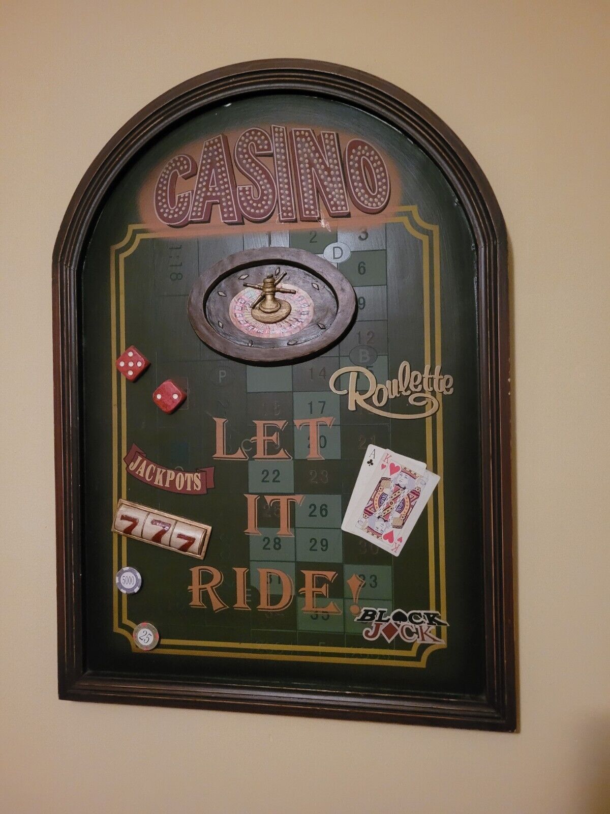 Casino Wall Art Vintage by Arister Gifts Inc