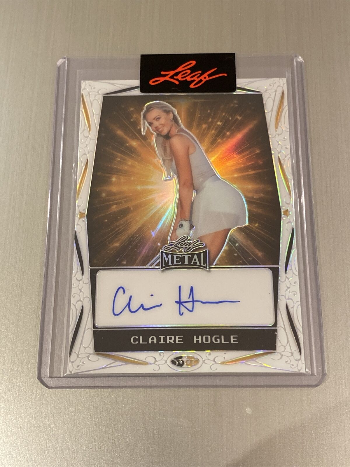 2023 Leaf Metal Claire Hogle Base Sealed Auto Autograph Card #/307