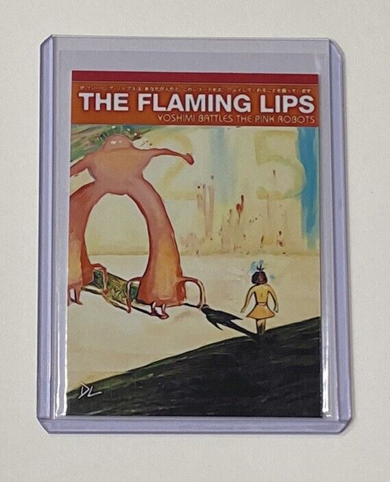 The Flaming Lips Limited Artist Signed Yoshimi Battles The Pink Robots Card 3/10