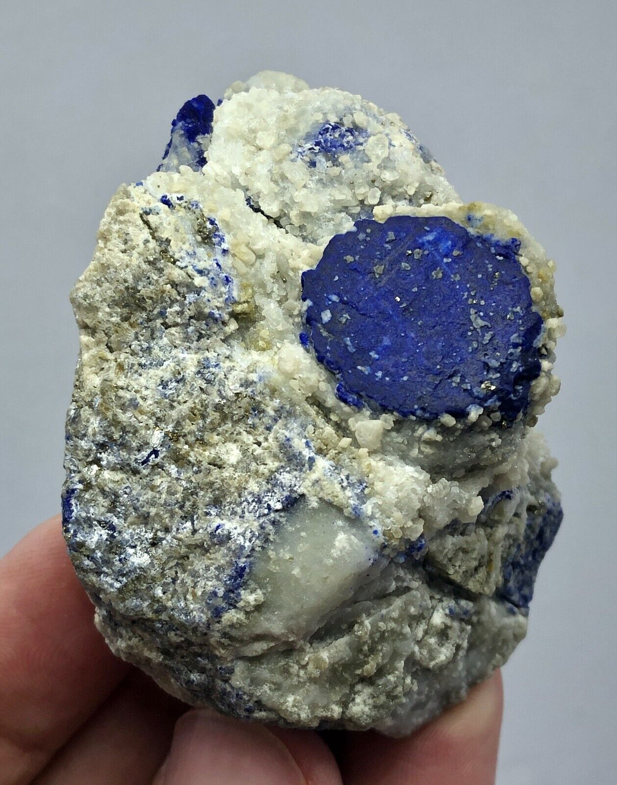 90 Gram Natural Blue Lazurite Crystal Mineral Specimen from Pakistan