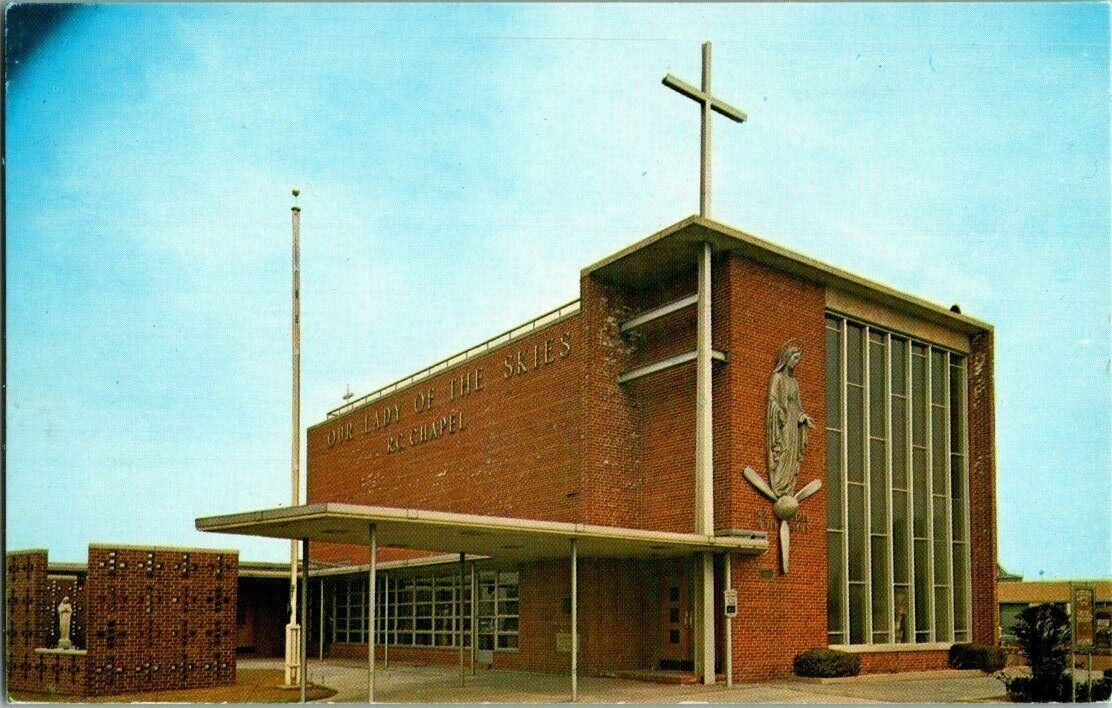 1960\'S. OUR LADY OF THE SKIES R.C. CHAPEL. IDLEWILD AIRPORT, NY POSTCARD. MM19