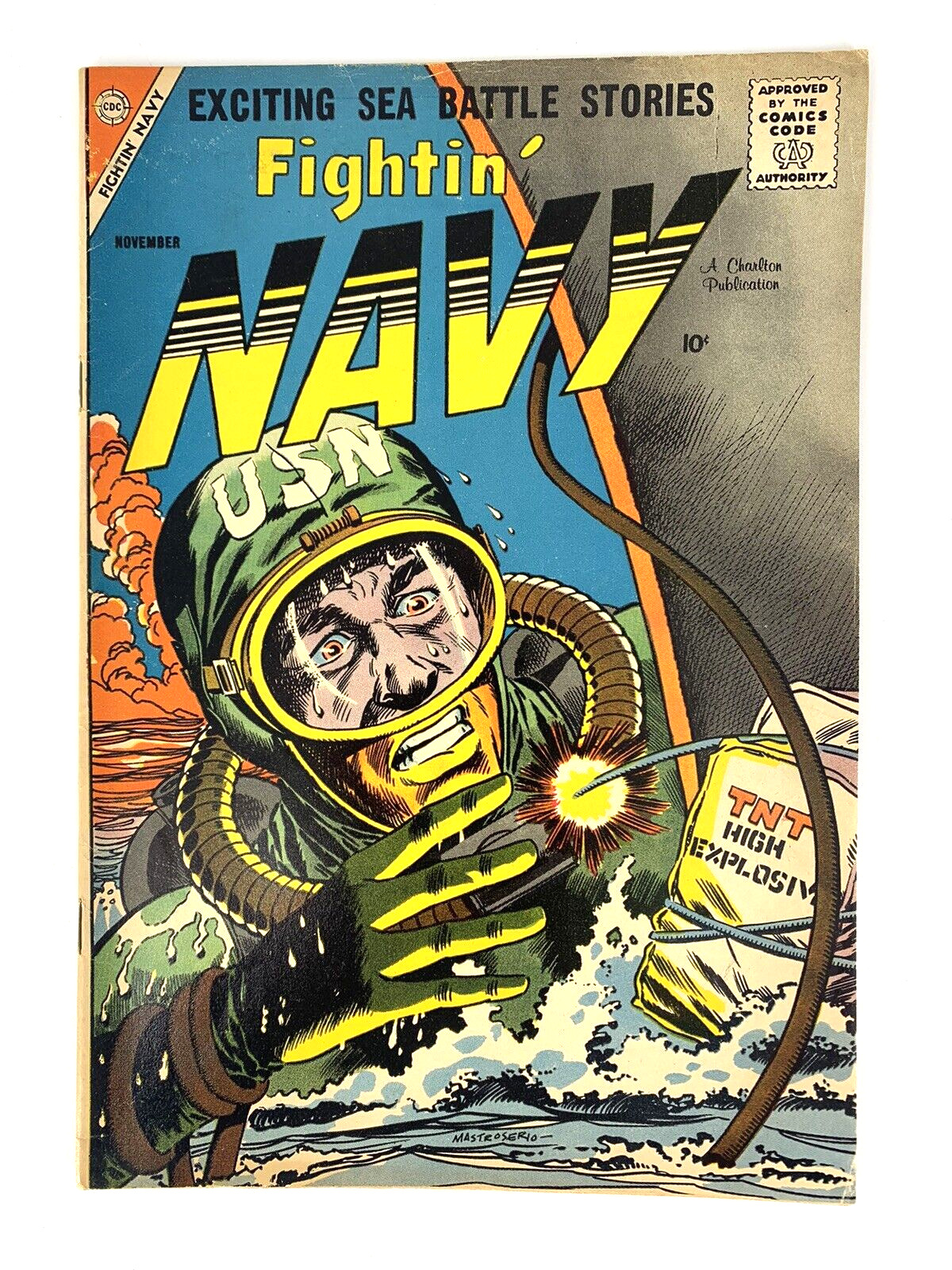 Charlton Comics Group Fightin Navy No. 84 Nov 1958 Comic Book