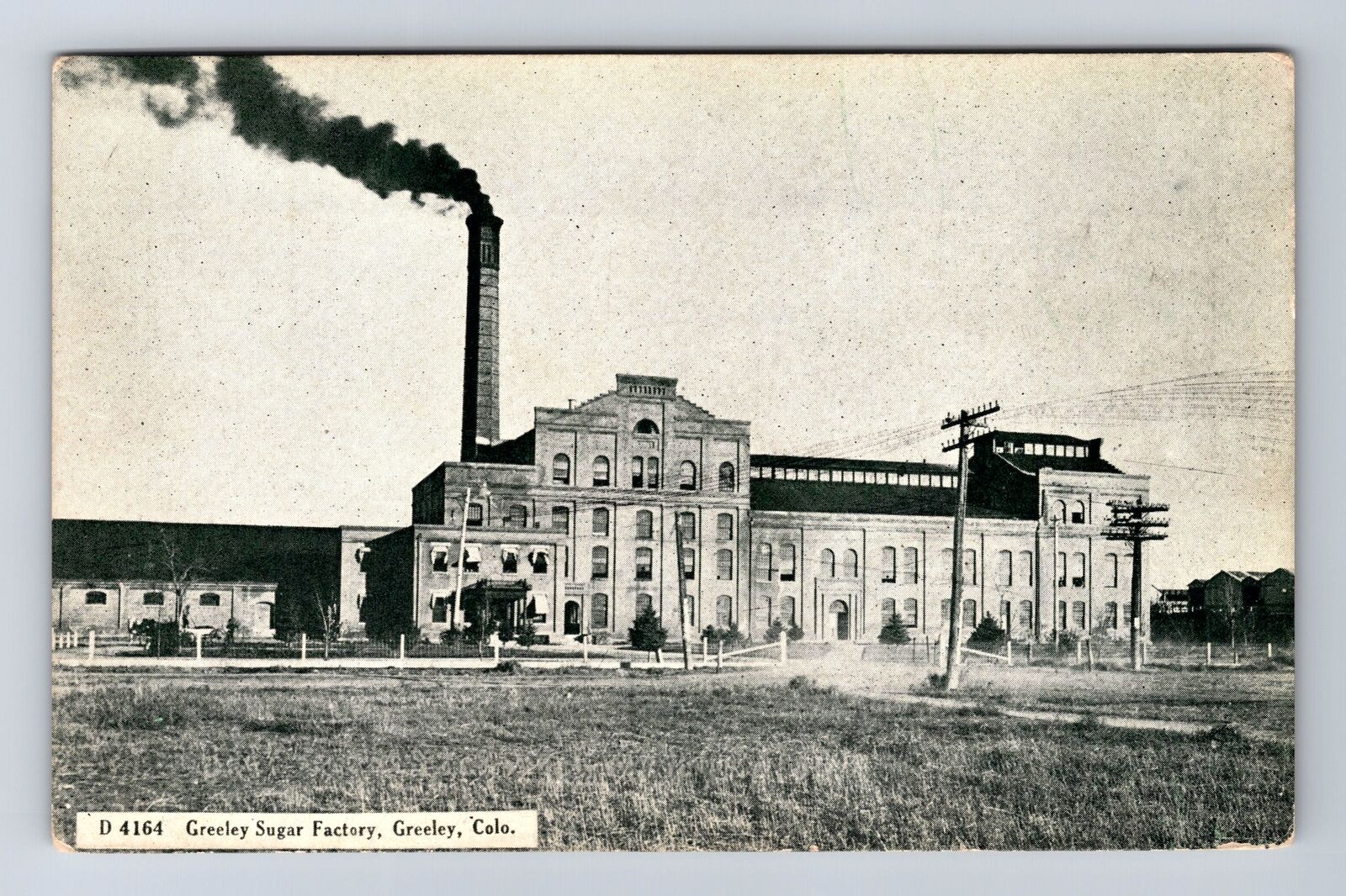 Greeley CO-Colorado, Greeley Sugar Factory, Antique, Souvenir Vintage Postcard