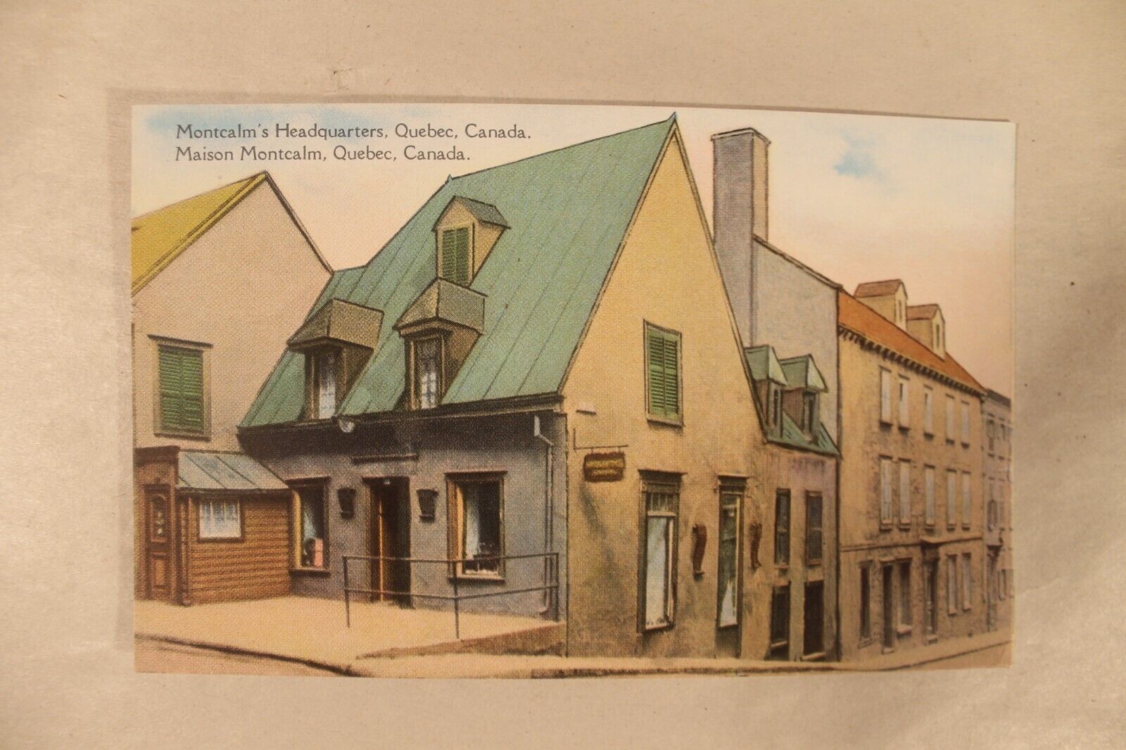 Montcalm's Headquarters Quebec, Canada Postcard, Unposted