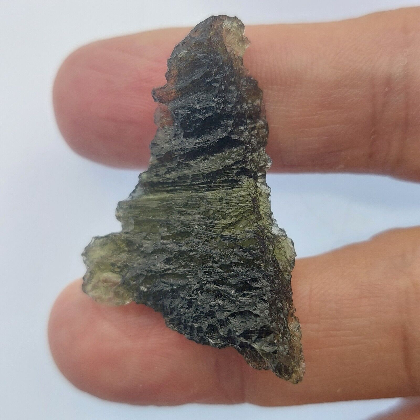 Beautiful Moldavite Grade A Piece 8.5 gr/42.5 ct Certificate of Authenticity