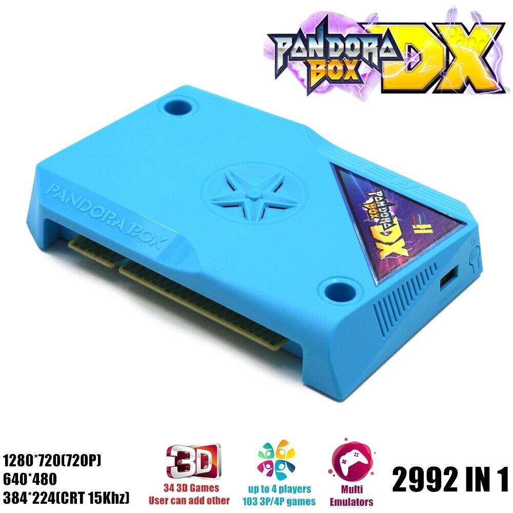 New 3A Pandora Box DX 2992 IN 1 Arcade Jamma PCB Board HDMI CGA CGA/CRT Scanline