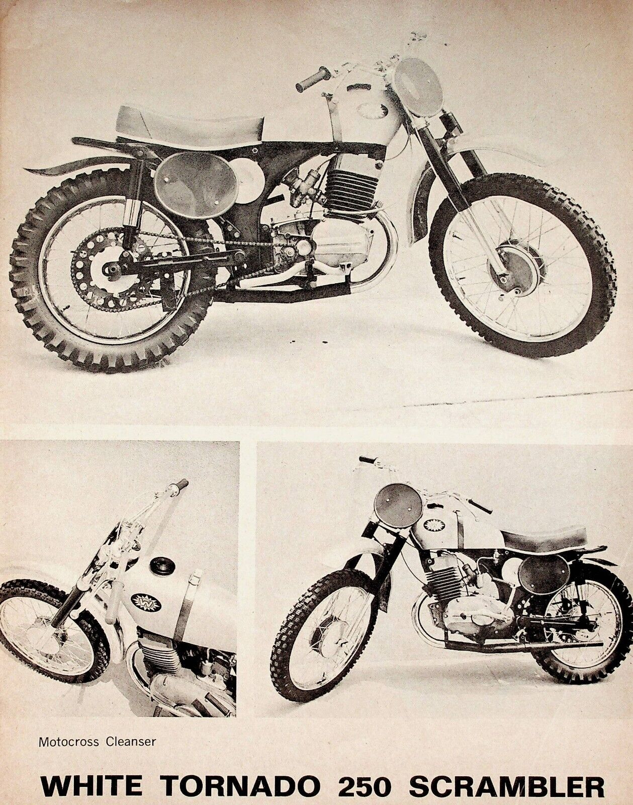 1966 White Tornado 250 Scrambler - 4-Page Vintage Motorcycle Road Test Article