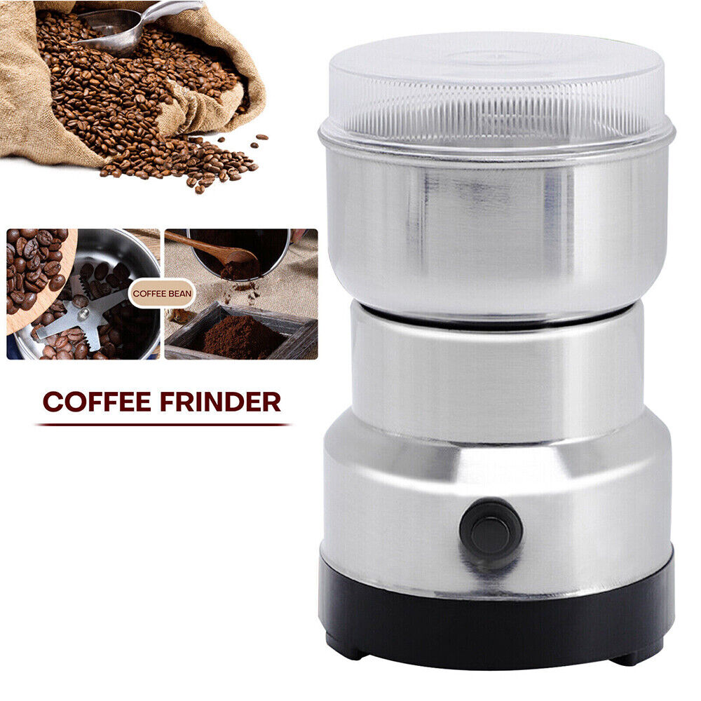 1Pcs Electric Coffee Bean Grinder Nut Seed Herb Grind Spice Crusher Mill Blender