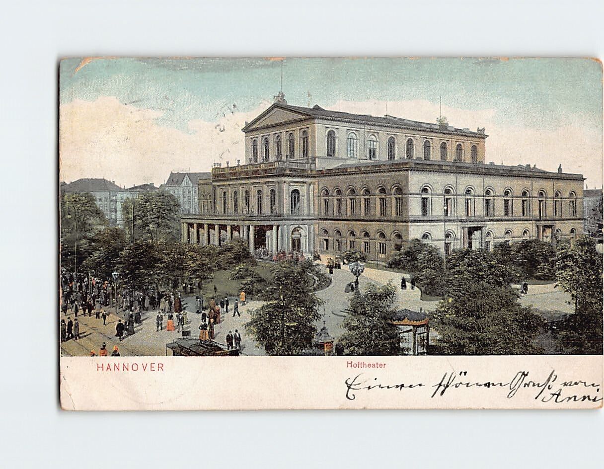 Postcard Hoftheater Hanover Germany