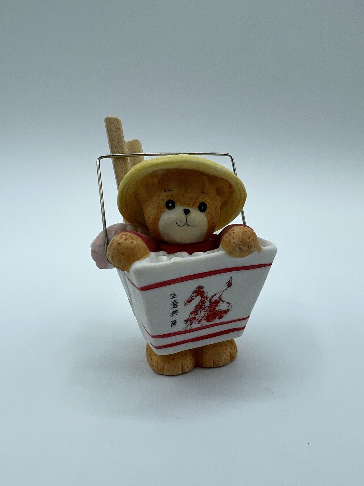 Vintage 1990 Enesco Lucy & Me Chinese Take Out Fortune Cookie Bear *Chip*