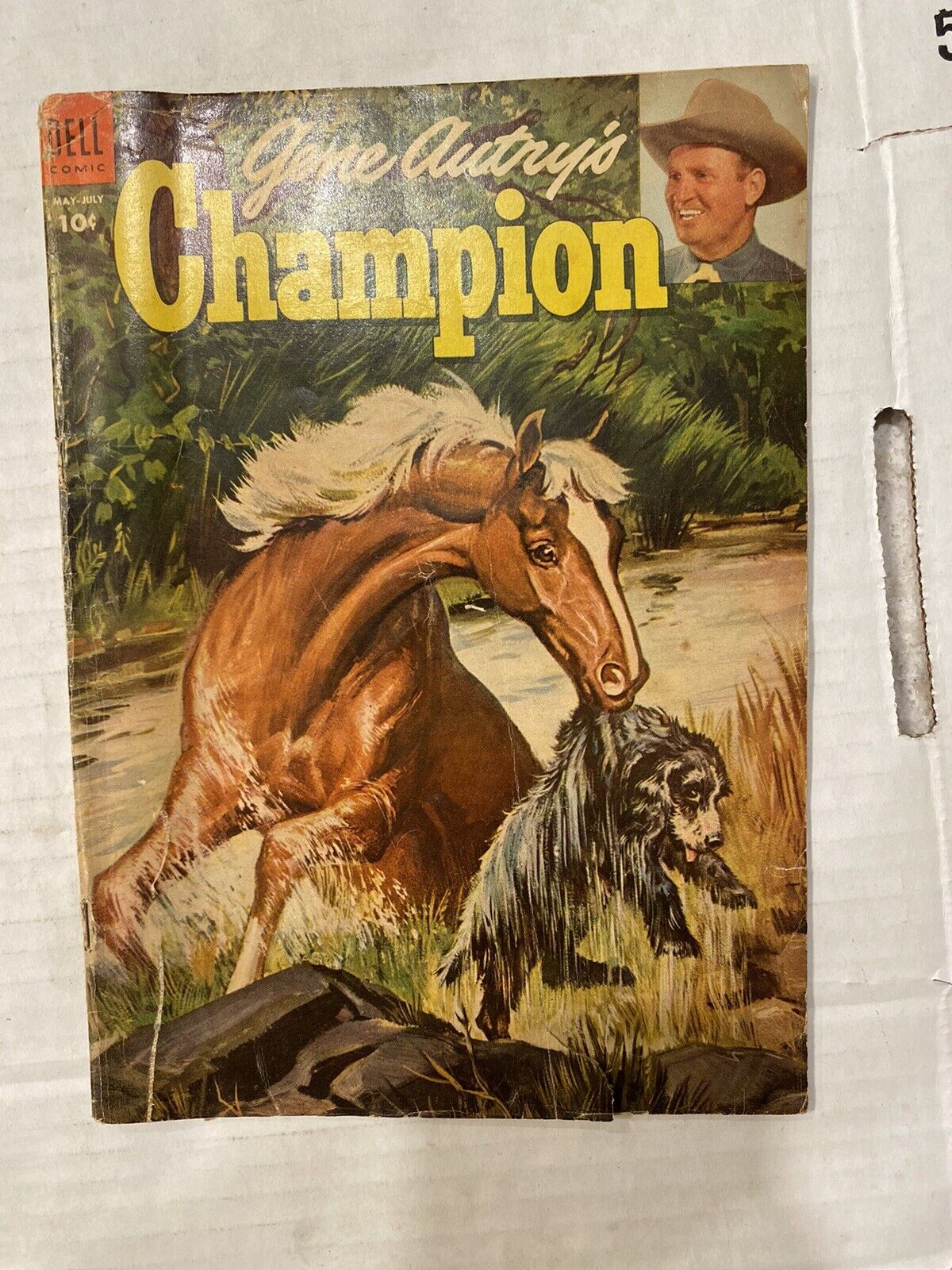 Gene Autry\'s CHAMPION  #14  1954 Dell Comic Golden Age